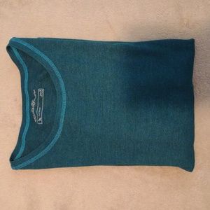 Eddie Bauer Outdoor teal long sleeve women's shirt medium